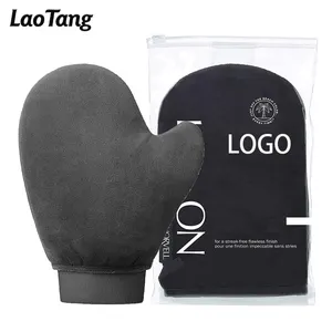 Guante de bronceado autobronceador con LOGO personalizado, para los mejores guantes exfoliantes