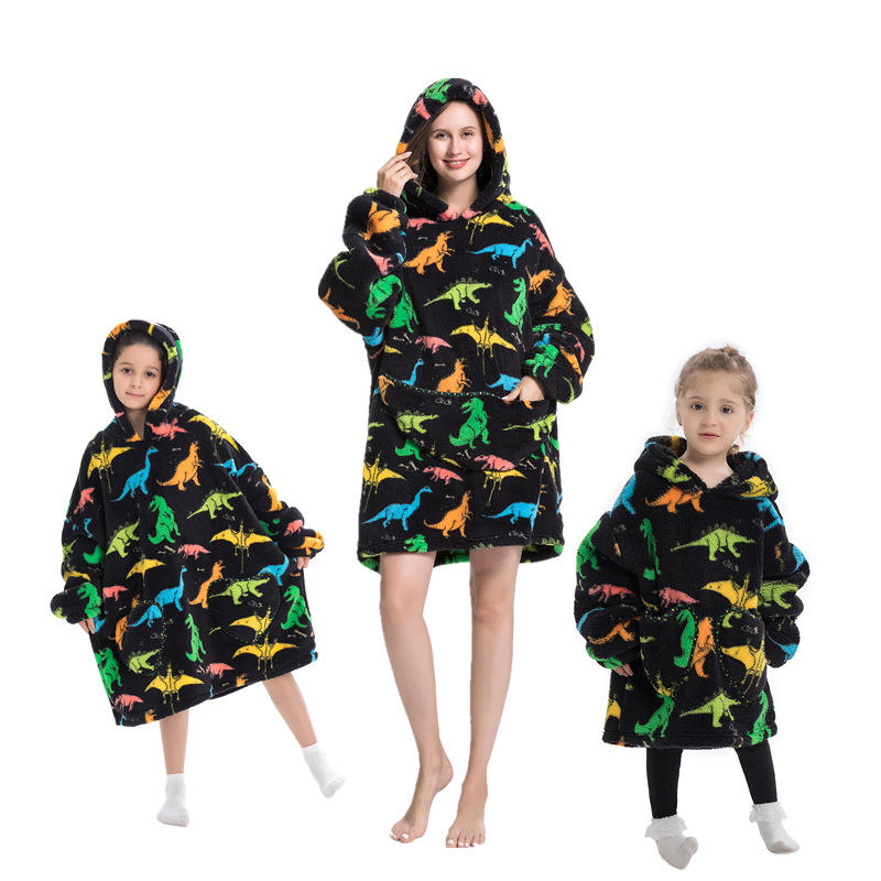 Multicolor Dinosaur Cold-Proof Clothes