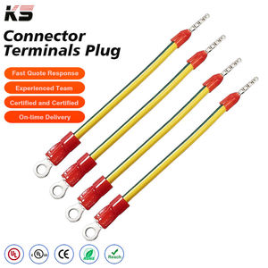 Custom Pre Crimp Insulated Ferrule Terminal <b>Cable</b> Assemblies 22 10 AWG Aluminum Alloy Bare Wire for <b>Computer</b> & Motorcycle Use - Product Image 1