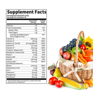 Gomitas Multivitamínicas para Mujeres, Venta Caliente, ODM, Suplemento Dietético, Promueve los Niveles de Probióticos y Aumenta los Niveles de Metabolismo - Product Image 2