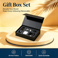 Boîte cadeau de luxe sur mesure, style livre magnétique, pour accessoires électroniques, montre connectée, écouteurs, avec insert en mousse EVA