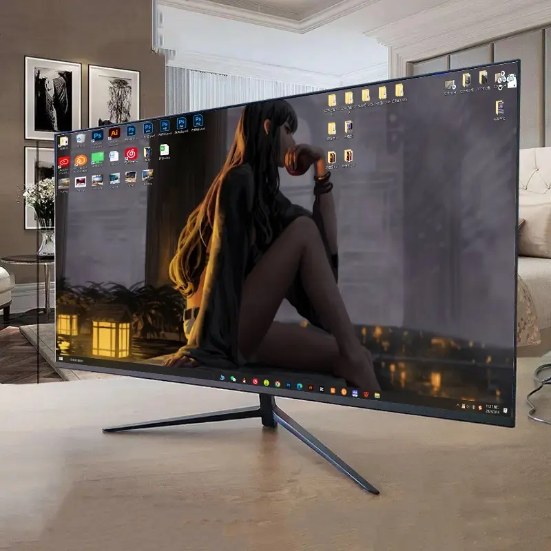 Suporte de tela LCD de qualidade Hdm1 para jogos, monitores com tela curvada para computador, preço de 350 Hz e LED de 22 e Compute 2560*1440