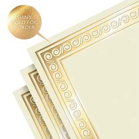 Certificat sportif Gold Border Award Certificats pour l'obtention du diplôme Diplôme Certificat ordinaire Papier pour les récompenses