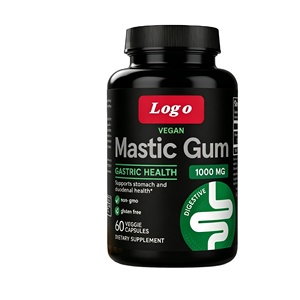 Gélules végétaliennes de gommes mastic OEM - 60 unités - Complément alimentaire à base de plantes pour adultes - Favorise la digestion - 2 gélules par jour - Durée de conservation de 24 mois - Femmes enceintes - Product Image 1