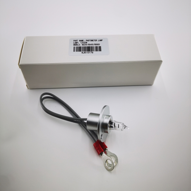 Biochemistry Instrument Light Source Bulb Glass Halogen Lamp 12V20W 3000K BS200/300/330E/400/450/600/800 Analysis Photometer