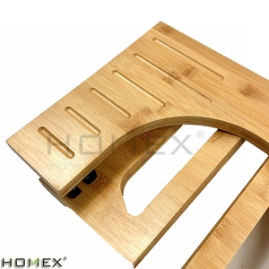 2022 <strong>Bamboo</strong> Toilet Stool Poop Stoop High Full-Squat Toilet Foot Stool Toilet Potty Stool <strong>UK</strong> - Product Image 6