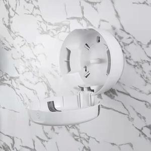 <b>Tissue</b> Box Wall Mounted Circular <b>Black</b> And White No Drilling Required Bathroom Storage - Product Image 3