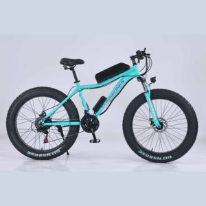Vélo de montagne électrique à suspension intégrale pas cher, 26 pouces, 500 W, 48 V, pneus larges - Product Image 1