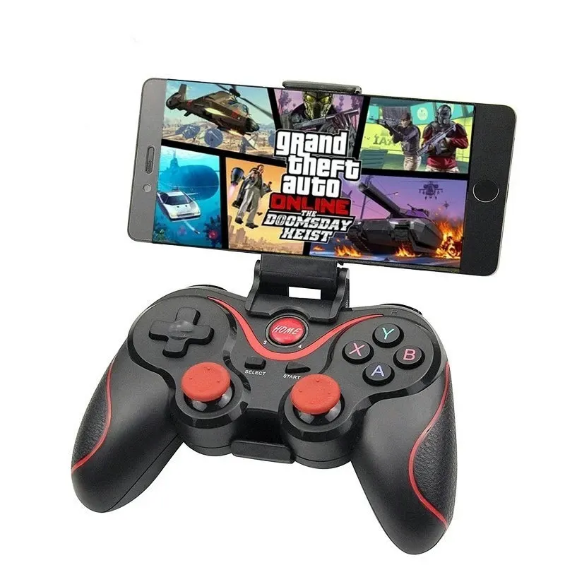 Support Blue tooth X3 Wireless Joystick Gamepad PC Game Controller BT3.0 Joystick For Mobile Phone Tablet TV Box Holder