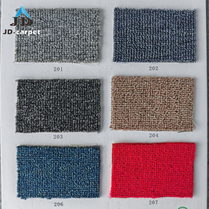Moquette murale en PP teint en masse, moquette d'hôtel, moquette unie, 900g, poils coupés, revêtement de sol commercial - Product Image 1