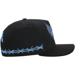 Gorra Urbana Hip Hop con Bordado 3D, Estilo 2026, Negra, con Chip NFC, Estructurada, de Gamuza, Personalizable, Unisex - Product Image 3