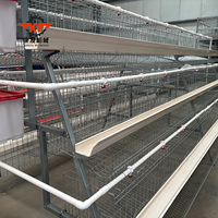 Cages à poules pondeuses de qualité supérieure, type A, en acier galvanisé pour élevages avicoles