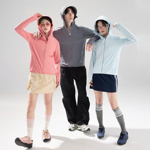 <b>Lightweight</b> Outdoor Sun Protection <b>Jacket</b> With Detachable Hood Upf50 Unisex <b>Running</b> Windbreaker - Product Image 1
