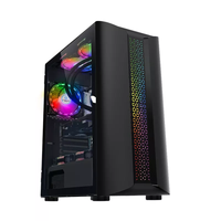 2022 New Designed Custom PC Gaming ATX Case GPU CPU Server Tempered Glass RGB Fan LED Computer Case Towers Hot Sale Products