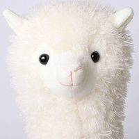 Peluche en alpaga de 18 pouces, super douce et moelleuse, coussin en coton pour Noël, Saint-Valentin