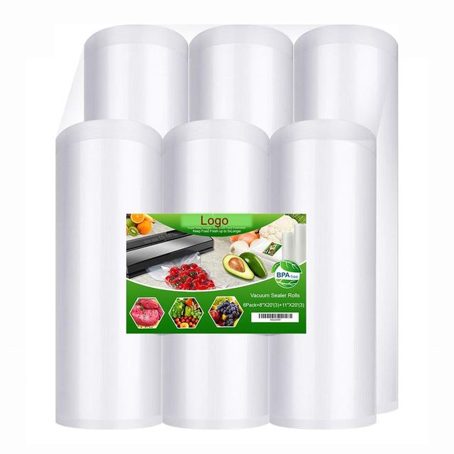 BPA Free Heavy Duty Food Vacuum Sealer Bags Rolls Vac Seal Storage