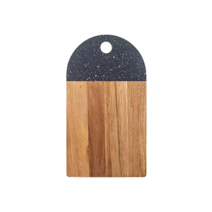 Tabla de cortar moderna de terrazo <span class=keywords><strong>y</strong></span> madera de acacia con incrustaciones, <span class=keywords><strong>para</strong></span> cocina, con orificio <span class=keywords><strong>para</strong></span> colgar, al por mayor - Product Image 2