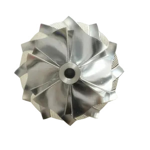 HX40 60.04/83.03mm 6+6 blades 3599591 performance design Turbocharger milling/aluminum 2618/billet compressor wheel for 4027354