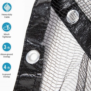 Couverture de piscine en plastique bleu océan de haute qualité, personnalisable, pour usage domestique, fabriquée dans le Shandong, résistante aux UV et aux déchirures, filet anti-feuilles - Product Image 2