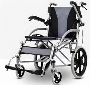 Prix de gros <span class=keywords><strong>Fauteuil</strong></span> <span class=keywords><strong>roulant</strong></span> manuel pliable en acier à usage <span class=keywords><strong>médical</strong></span> pour personnes âgées et handicapées Certifié CE - Product Image 1