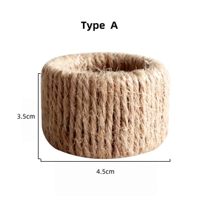 Hot Jute &amp; Linen Grass <strong>Napkin</strong> <strong>Rings</strong> - Eco-Friendly Durable Boho Farmhouse Rustic Table Decor for Party Wedding Factory Wholesale - Product Image 6