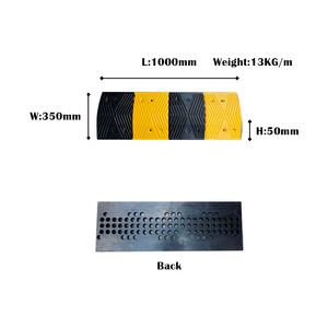 सड़क सुरक्षा गति नियंत्रण राजमार्ग सड़क स्टील प्लास्टिक गति ब्रेकर रबर गति बम्पर - Product Image 2