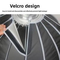 Softbox parabolique profond de 90 cm pour photographie, couverture de lumière pour diffusion en direct avec grille, directement de l'usine