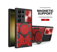 Coques arrière magnétiques rotatives à 360 degrés en TPU et PC pour S26 Ultra A57 A08, étui de téléphone iPhone 18 Pro Max, design barre