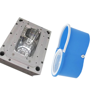 गोल घरेलू लॉन्ड्री सफाई हैंडल बाल्टी मोल्ड नरम पी लचीला प्लास्टिक इंजेक्शन शॉपिंग बास्केट मोल्ड - Product Image 1