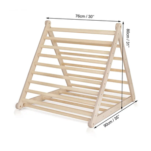 มอนเตสซอรี่ของเล่นไม้สำหรับการศึกษาปีนเขาในป่ายิมเด็กวัยหัดเดินปีนกรอบประเภทเตียงเด็กเล่นกลางแจ้งดีไซน์ทันสมัย - Product Image 5