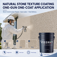 Peinture économique pour appareils électroménagers avec une texture naturelle magnifique, revêtement liquide acrylique effet pierre véritable, application au rouleau &amp;   Application par pulvérisation