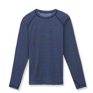 <span class=keywords><strong>Maglia</strong></span> <span class=keywords><strong>Intima</strong></span> da <span class=keywords><strong>Uomo</strong></span> a Collo Tondo, Maniche Lunghe in <span class=keywords><strong>Lana</strong></span> Merino con Striscia Laterale - Product Image 1