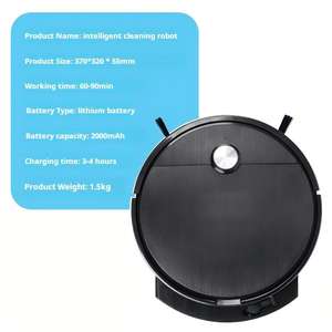 Aspiradora Robótica con Control Remoto, Control por Aplicación, Construcción de Plástico Ecológico, Barrido Totalmente Automático con Giroscopio, para Hoteles - Product Image 1