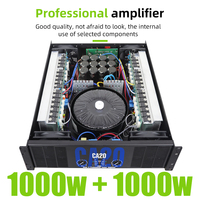 Ses sistemi alıcısı ve amplifikatörler için profesyonel 1000W Stereo güç amplifikatörü CA18 ampliamplide Potencia