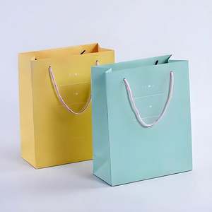 Factory Price High End Eco-Friendly Custom Logo Printing Kraft Paper Shopping <b>Bag</b> with Handle for Supermarket Use - Product Image 1