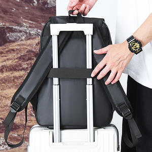 Sac à dos pour ordinateur portable en cuir de haute qualité MKW4354, sac à dos étudiant durable à plusieurs poches, sac à dos scolaire personnalisé de grande capacité pour hommes - Product Image 5