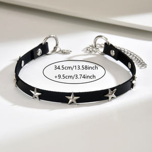 Punk Style PU <strong>Leather</strong> Personalized Fashion <strong>Necklace</strong> for Women and <strong>Men</strong> - Product Image 3