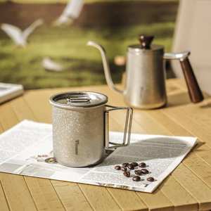PINKAH Tasse en titane Portable <span class=keywords><strong>Camping</strong></span> Ultraléger avec couvercle Durable pour la randonnée et les voyages en déplacement - Product Image 6