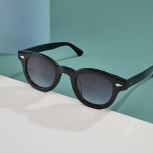 Gafas de Sol Redondas Vintage de Acetato, de Lujo, con Logotipo Personalizado Grabado con Láser, para Hombre y Mujer - Product Image 2