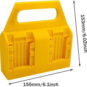 Soporte portátil para batería DeWalt de 14,4-18 V, para uso doméstico, color amarillo - Product Image 4