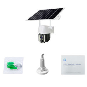 V380pro Real-time PIR <span class=keywords><strong>Motion</strong></span> Detection notte Wireless monitoraggio di sicurezza IP66 pannello solare resistente alle intemperie alimentato telecamera WiFi - Product Image 2