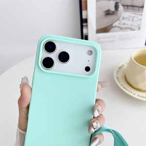 Funda cruzada de microfibra estilo diseñador para iPhone 16/17 Pro, funda de silicona con cordón para iPhone 17 Pro Max - Product Image 5