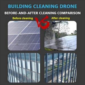 JIUSI High Pressure Cleaning <b>Dron</b> with Power for Glass Roofs Solar Panels Building Window Car Washing - Product Image 2
