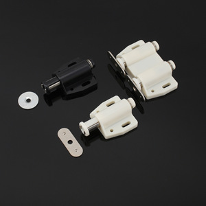Nouveau modèle de poignée de porte en verre à rebondissement en plastique, auto-bloquante, à aimant puissant, type à pression, pour portes simples ou doubles d'hôtel - Product Image 2