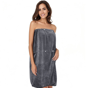 Sunland fabbrica diretta di alta qualità da donna in microfibra <span class=keywords><strong>accappatoio</strong></span> ricamato per Home Beach Hotel bambino lavorato a maglia in poliestere solido - Product Image 1