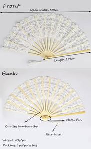Abanico Plegable de Bambú con Encaje para Novia, Decoración de Boda, Regalo para Fiesta - Product Image 6