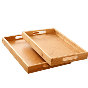 Plateau en bambou plateau à thé <span class=keywords><strong>rectangulaire</strong></span> en bois massif assiette à pain japonaise écologique Kung Fu tasse à eau ensemble de <span class=keywords><strong>vaisselle</strong></span> domestique - Product Image 1