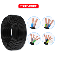 Penjualan Langsung Pabrik Kabel Listrik Tembaga Murni RVV 3-inti 0.75/1.5/2.5/4/6 Isolasi dan Selubung PVC