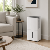 Déshumidificateur d'air 50L avec écran LED, technologie de compresseur pour grandes pièces, sous-sols domestiques, contrôle de l'humidité réglable, contrôlable par application