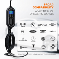 Chargeur de voiture électrique 11 kW Type 2 CE/TUV et chargeur rapide pour opérations en flotte avec affichage LED, RFID et OCPP 1.6J Smart Load